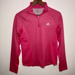 Adidas‎ Climalite Pink Quarter Zip Pullover Size Small